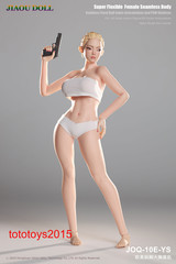 JIAOU DOLL 1/6 JOQ-10E European Female Big Bust Steel Skeleton Figure Body Toy