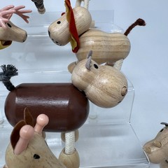 Animalz Wooden Bendable Animal Figures Lot Elephant More Set of 13