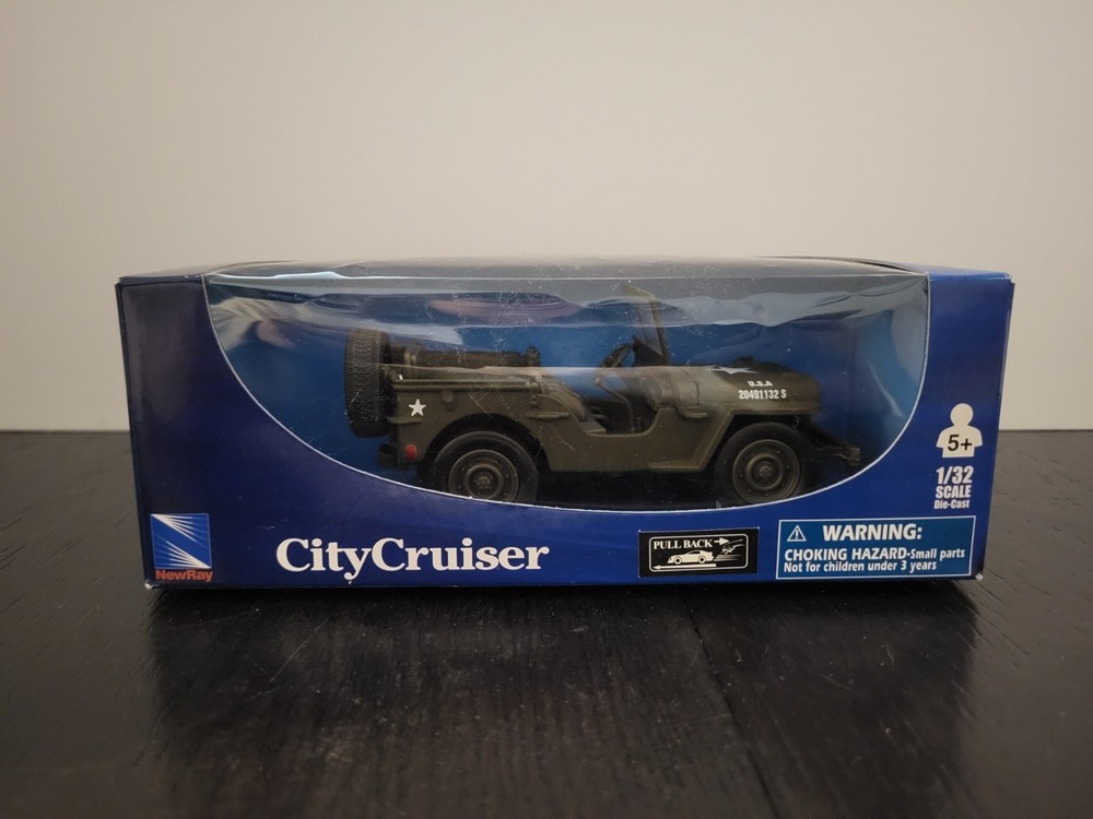 Jeep Willys Military City Cruiser 1:32 Scale NEWRAY Die Cast NEW MIB