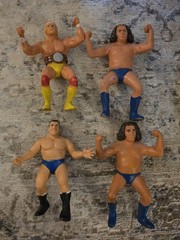 Set Of 4 1980s WWE WWF Hulk Hogan,Andre The Gaint LJN Action Figure Wrestlemania