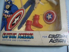 Ideal Captain Action Captain America Action Figure Deadstock Unused Vintage