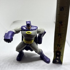 DC Comics Batman Action Figure Gray Black Yellow blue Plastic Comic Book Hero