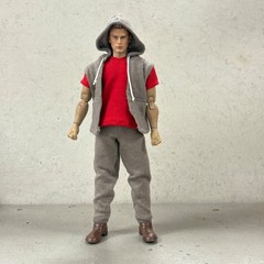 PB-WRK-SET: 1/12 Grey Workout Outfit for 6″ action figure body