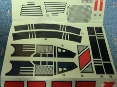Vintage 1985 Transformers G1 Jetfire Partial Sticker Sheet Decals and Booklet