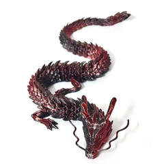 3D Printed Articulated Dragon with Egg Movable Joint Figure Desktop Toy