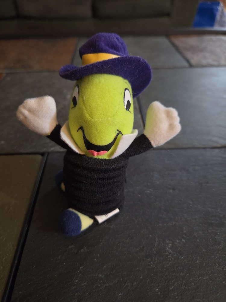 2003 Jiminy Cricket 4.5″ McDonald’s EUROPE Spring Plush Figure Disney Pinocchio