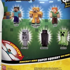 Minecraft Heroes of Goo Jit Zu Mini Figure 6-pack stretchy characters NEW IN BOX
