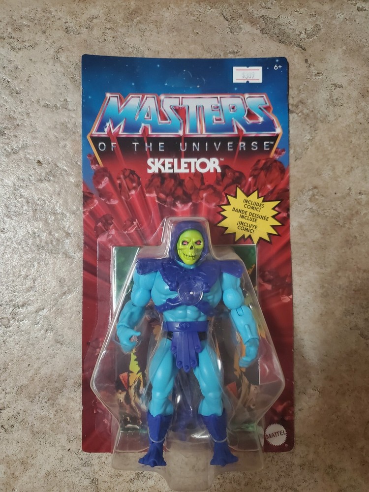 MOTU Origins Skeletor Mexican/Spanish/Portuguese variant card He Man