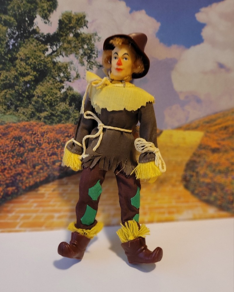 MEGO Wizard of Oz SCARECROW Ray Bolger 8″ Figure DOLL w/hair 1974 vintage 1974