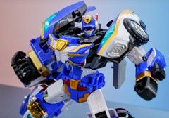 Metal Cardbot W BLUECOP W Transforming Robot Korean Toy