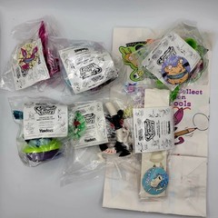 Complete Set + Paper Bag of Hardee’s Nickelodeon School Tools Real Monsters