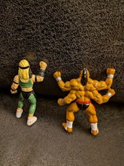Goro and Sonya Blade Mortal Kombat 1992 Vintage Midway Action Figure 90s Rare 2”