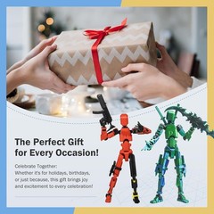 5.54” Multi-Jointed Tian 13 Robot with 12 Accessories – Perfect Gift Idea