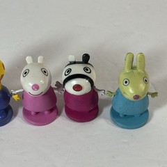 5 Peppa Pig Mini Figures Tiny 1-2 Inches Cake Toppers