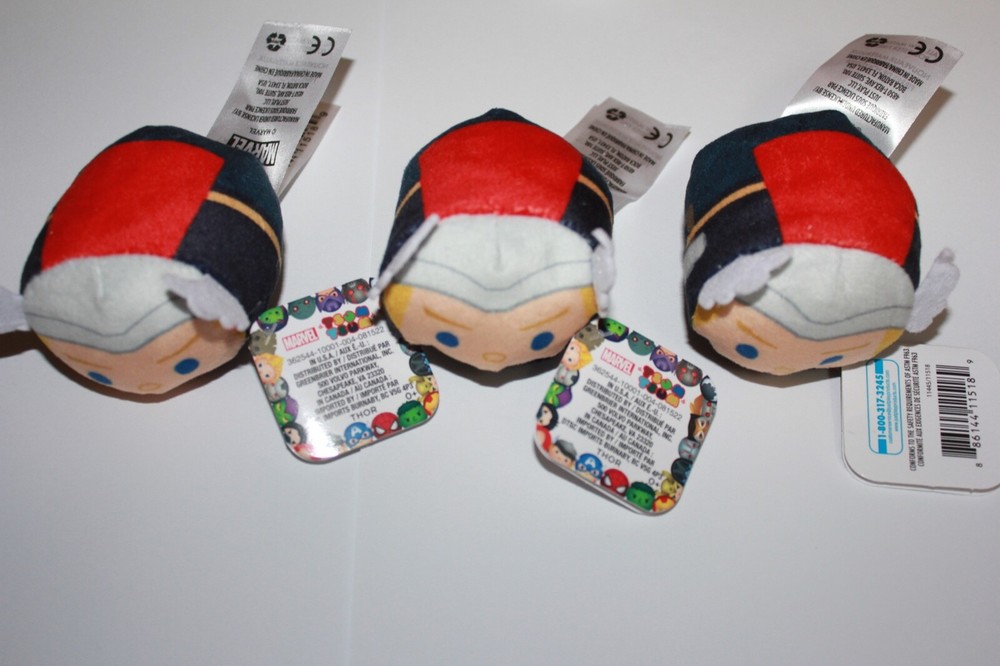 Disney Marvel Tsum Tsum Marvel’s The Avengers Thor Lot Of 3 New