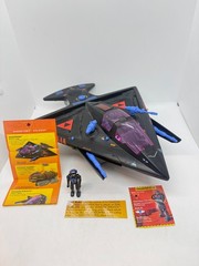 💥RARE 1986 Starcom SHADOWBAT 100% complete Maj Klag w VISOR ID card WORKS💥