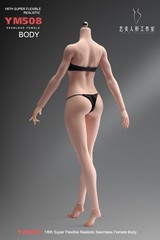 YM508 1/6 Female Seamless Silicone Fitness Body Pale Detail Flexible 12″ Figure