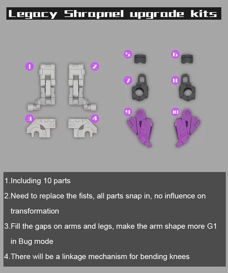 Go Better Studio GB1073 upgrade kit for Legacy Shrapnel ,in stock