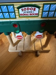 Thomas & Friends Wooden Railway Train Buildings Track And Trains Huge Lot