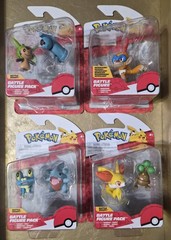 POKEMON LOT OF 4 BATTLE FIGURE PACKS TOTAL OF 7 FIGURES NIB