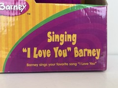 2002 Barney Singing I Love You Plush HTF New HIT Toy Vintage