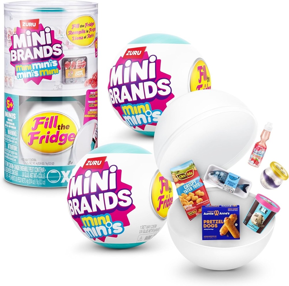 Mini Brands Fill The Fridge S1 – 80+ to Collect, Mini Food Surprise Toy