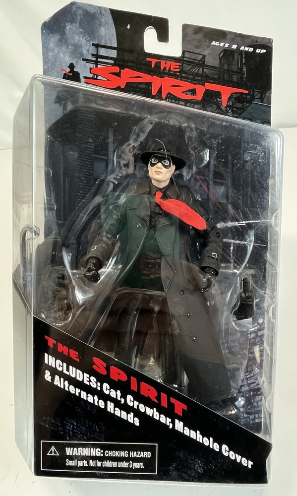 The Spirit Action Figure Series 1 ’09 NIB Mezco Toyz 7″ Complete Alternate Hands