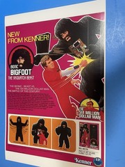 KENNER SIX MILLION DOLLAR MAN VS THE SASQUATCH BEAST BIONIC BIGFOOT POSTER NEW.