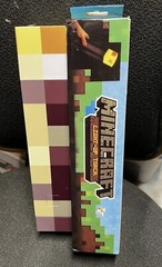 Kids Minecraft 11” Wall Torch Color Changing USB Rechargeable…New in Box