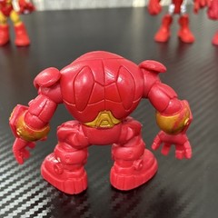 Iron Man Superhero Mini Action Figures Set Lot of 5, Plastic, Red/Gold/Silver
