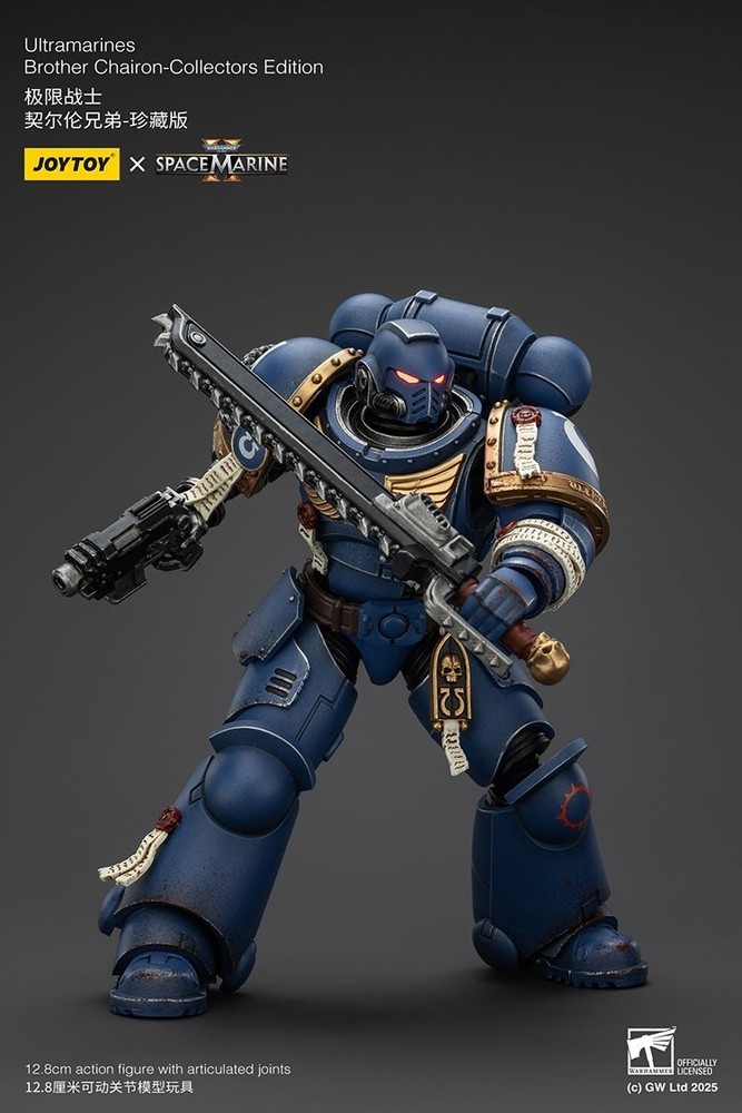 JOYTOY Warhammer 40k 1/18 JT01383 Ultramarines Brother Chairon Action Figure Toy