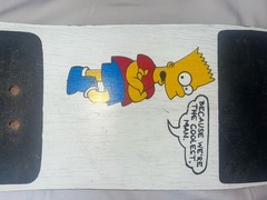 Vintage 1990 The Simpsons Bart Simpson Vehicle of Destruction Skateboard