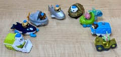 Lot of 8 Octonauts Mini Gup Speeders 2013 2014 Mattel Roller Racers