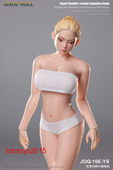 JIAOU DOLL 1/6 JOQ-10E European Female Big Bust Steel Skeleton Figure Body Toy
