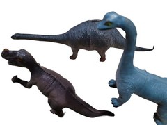 Vintage Lot Imperial Larami Hong Kong China Large Dinosaurs Toys 1985- 2000