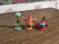 SpongeBob SquarePants Mini Figure Set Squidward Patrick Star Mr. Krabs