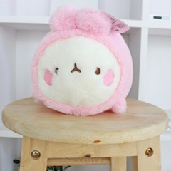 9.84″ Molang Lying Soft fluffy Plush Doll Renewal Korean Official 25cm Kawaii