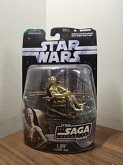 STAR WARS The Saga Collection C-3PO Ewok Throne 2006 Gold Guy SAGA 042
