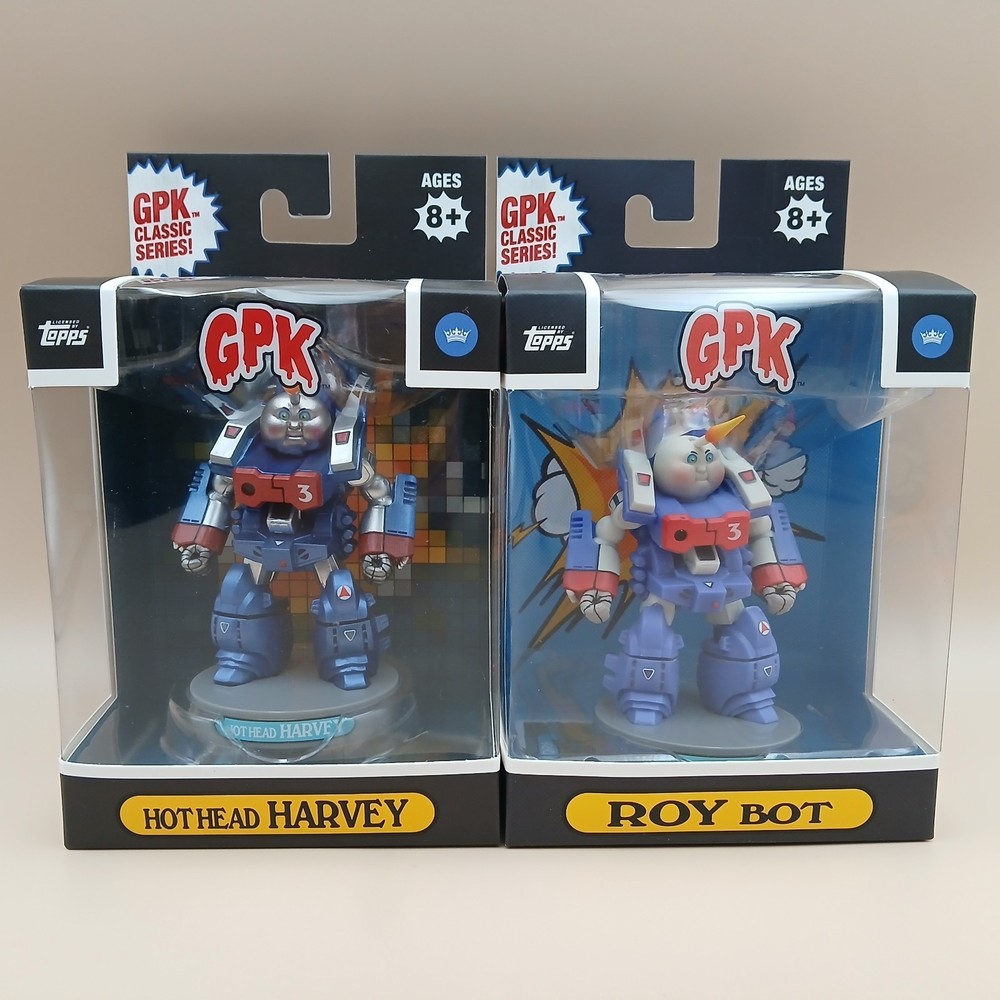 Garbage Pail Kids GPK Krashers Lot 2 Hot Head Harvey, Roy Bot Figurines