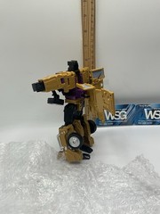 Transforming Toy COMBINER TO ROBOT Warbotron #6 TRANSFORMER Semi Truck Yellow