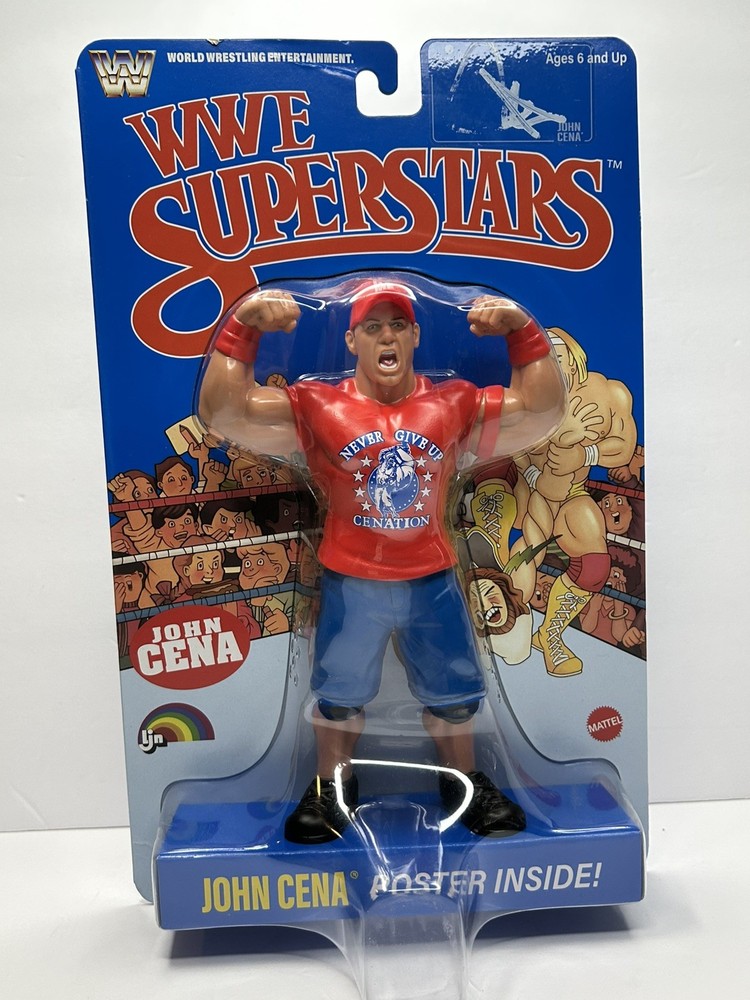 WWE Superstars John Cena LJN SIGNED (lightly smudged signature) NEW