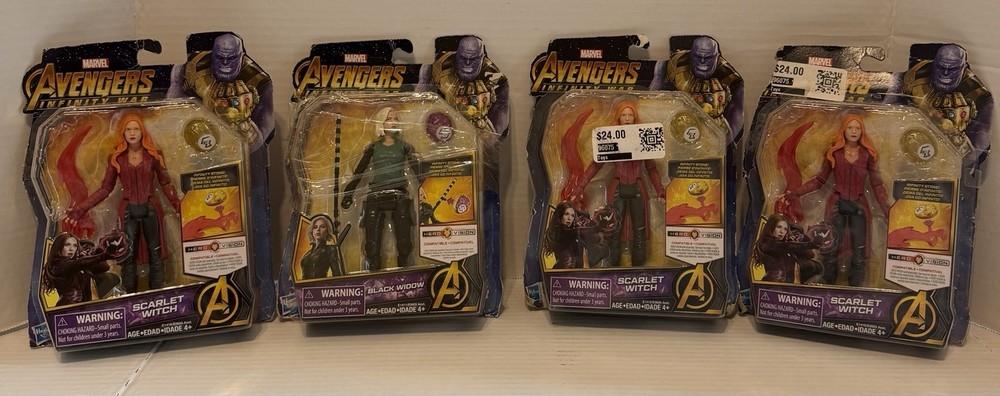 Marvel Avengers Infinity War Lot 4 Scarlet Witch & Black Widow FREE SHIPPING
