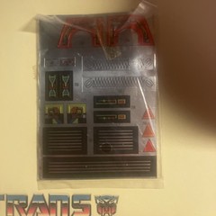 Sealed Transformers G1 MEGATRON STICKER SHEET & INSERT. EXTREMELY RARE