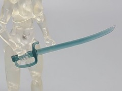 Aqua Blue Cutlass Sword 1:18 scale – Boss Fight Studio HACKS