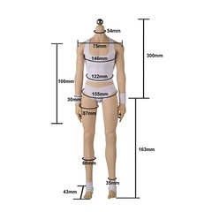 1/6 Male Teenager Body Seamless Muscular Figure 12″ for Phicen Hot Toys TBLeagvr