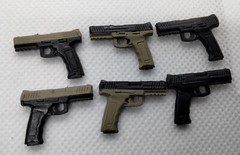 9mm Semi Auto Pistol 1/12 Scale Weapon Action Figure Accessory Force