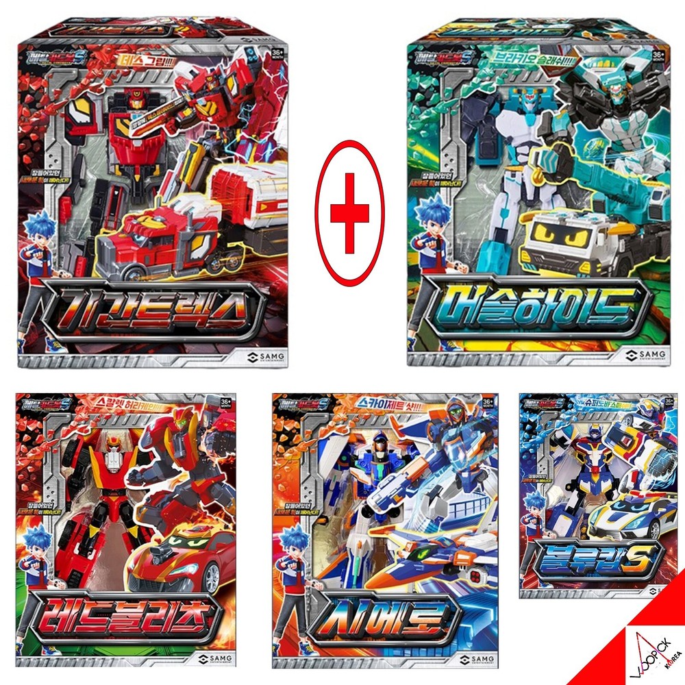 Metal Cardbot S Season2 5-Type Robot Set MUSCLEHYDE GIGANTREX CIELO BLUE COP S..