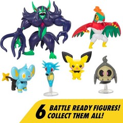 Pokemon Battle Ready Figure Set w/ 4.5″ Deluxe Action Grimmsnarl, 6 Pc 2″