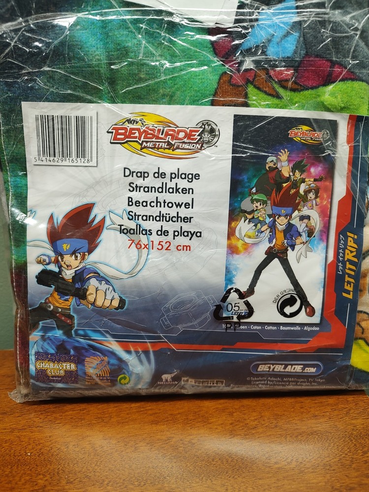 New BEYBLADE Beach Towel Metal Fusion 76 x 152 cm 30″ x 60″
