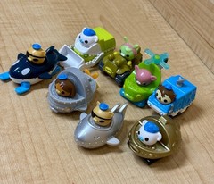 Lot of 8 Octonauts Mini Gup Speeders 2013 2014 Mattel Roller Racers